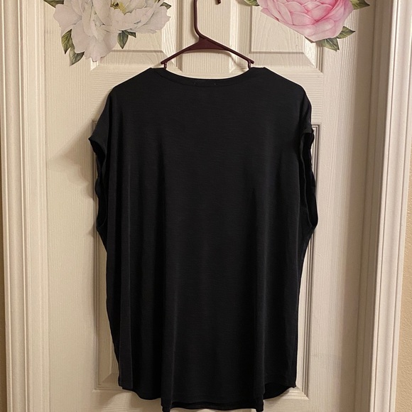 Maurices Elegant Grayish/Black Blouse with Textured Detail - Picture 6 of 6